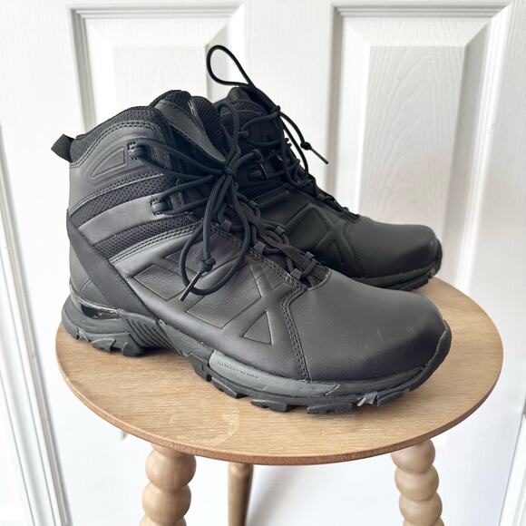 Haix Black Eagle Leather Tactical Safety Combat Boots Goretex NWT Men 8.5 US - Picture 1 of 15